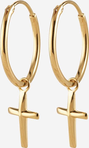 ELLI Earrings 'Kreuz' in Gold: front