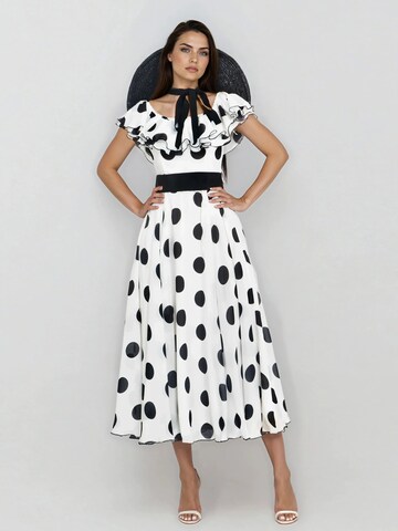 MATSOUR’I Cocktail dress 'Scarlett Midi' in White