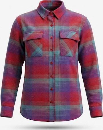 Chemisier 'Comfy Heavyweight Flannel Shirt' Radwa en rouge : devant