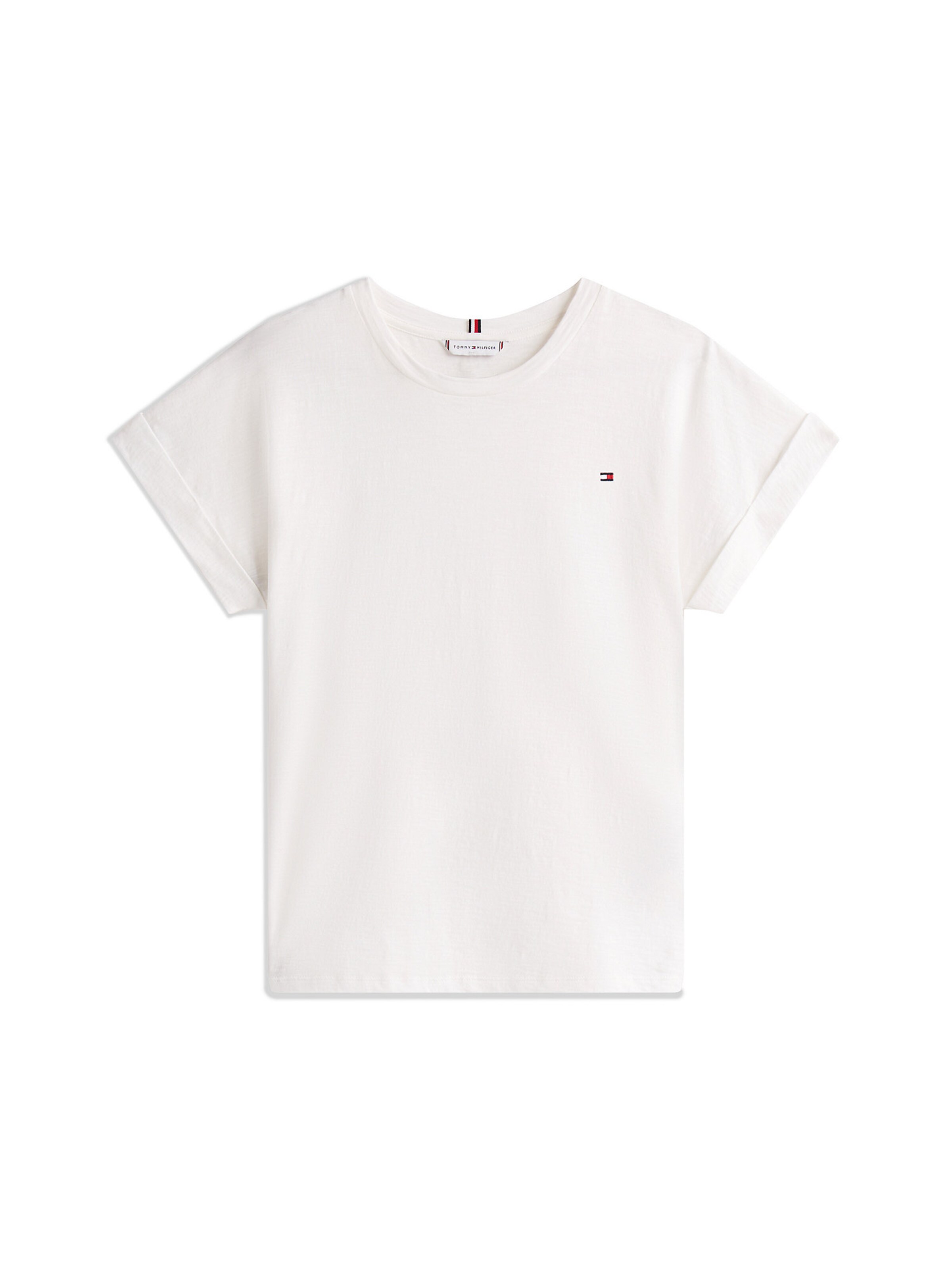 T-shirt TOMMY HILFIGER en blanc : devant