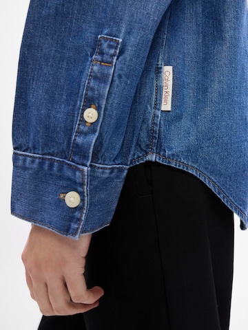 Calvin Klein Jeans Blúzka 'HASTINGS' - Modrá