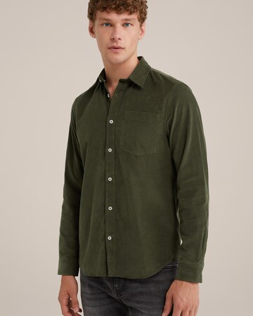 Regular fit Camicia di WE Fashion in verde: frontale