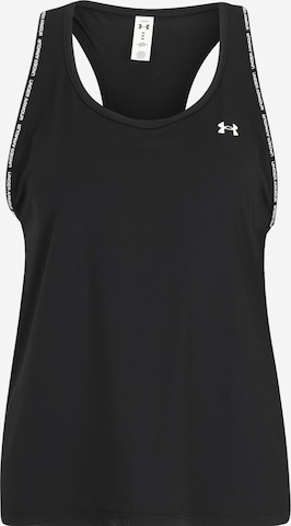 UNDER ARMOUR Sports Top 'Knockout' in Black: front