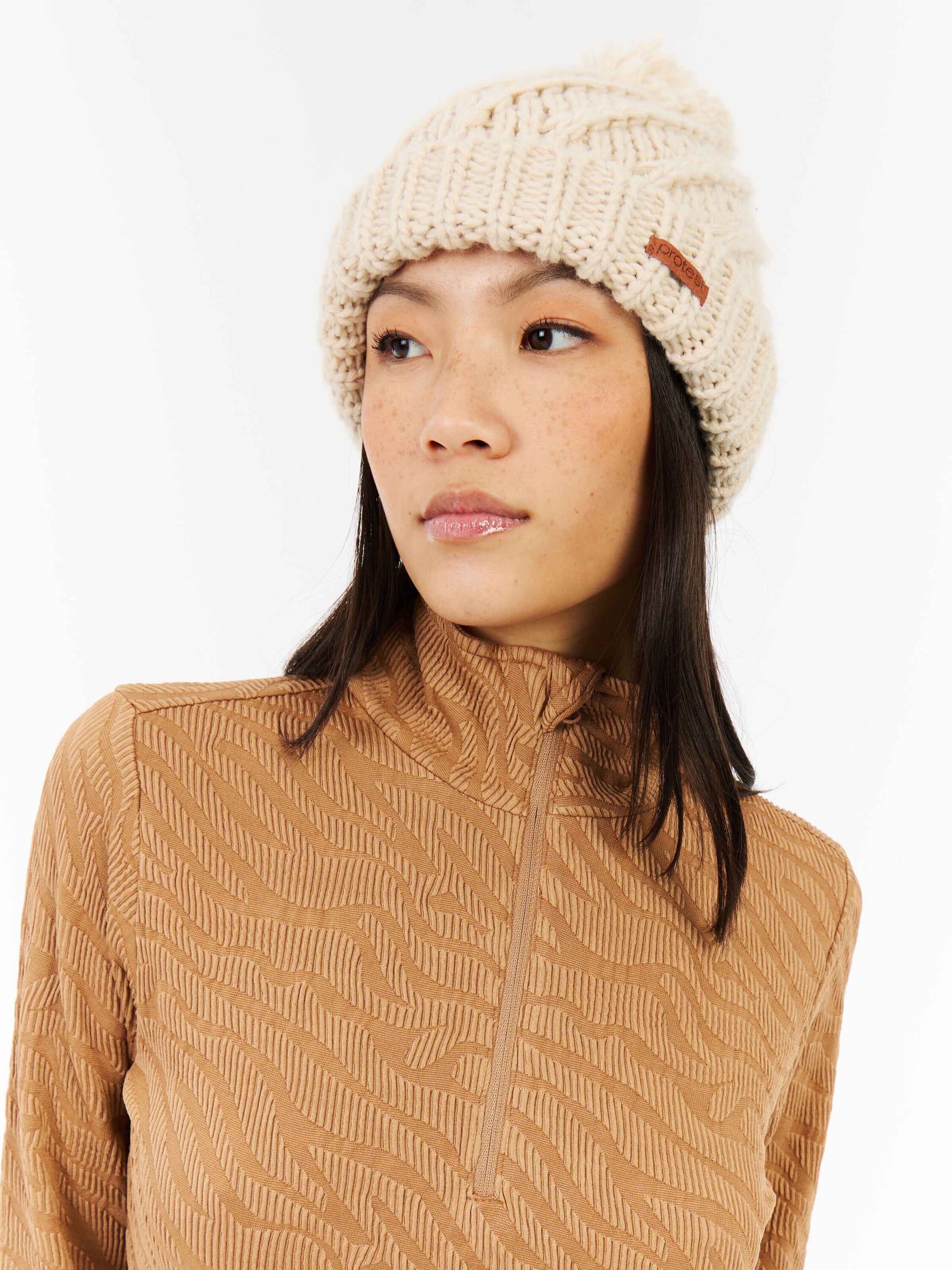 PROTEST Sportsweatshirt 'PRTShirley'‌‌‌ in Braun