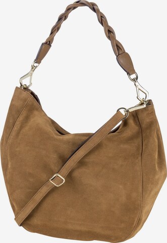 ABRO Handtasche ' Jamie Suede ' in Braun