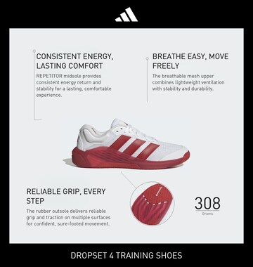 ADIDAS PERFORMANCE - Sapatilha de desporto 'DROPSET 4 POWER' em branco