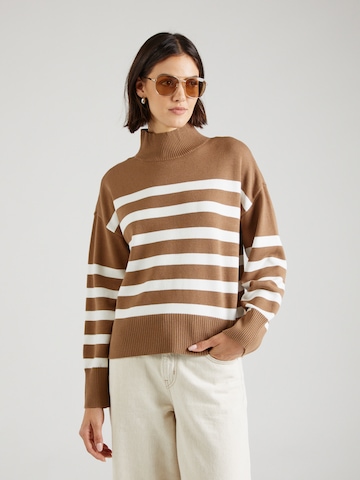 ONLY Pulover 'ONLBARIA' | rjava barva: sprednja stran