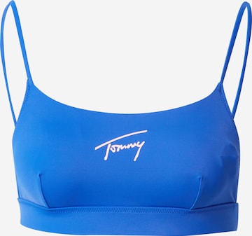 Bandeau Hauts de bikini Tommy Jeans en bleu : devant