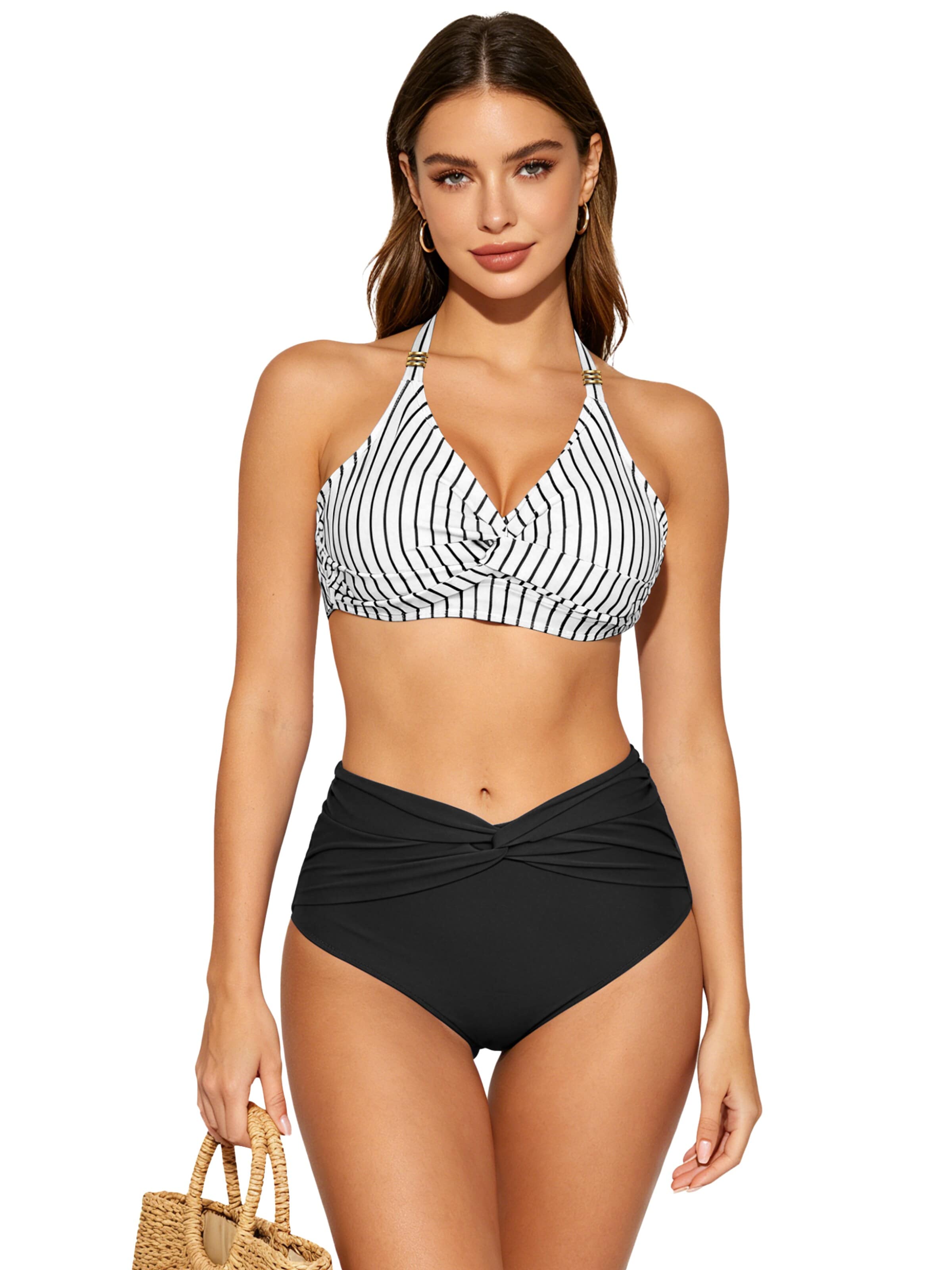 MEETWEE Klassisch Bikini‌‌‌‌‌‌‌‌‌‌ in Weiß: Vorderseite