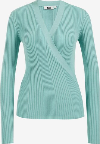 WE Fashion Sweater in Green: front