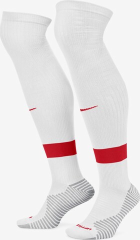 NIKE Soccer Socks in White: front