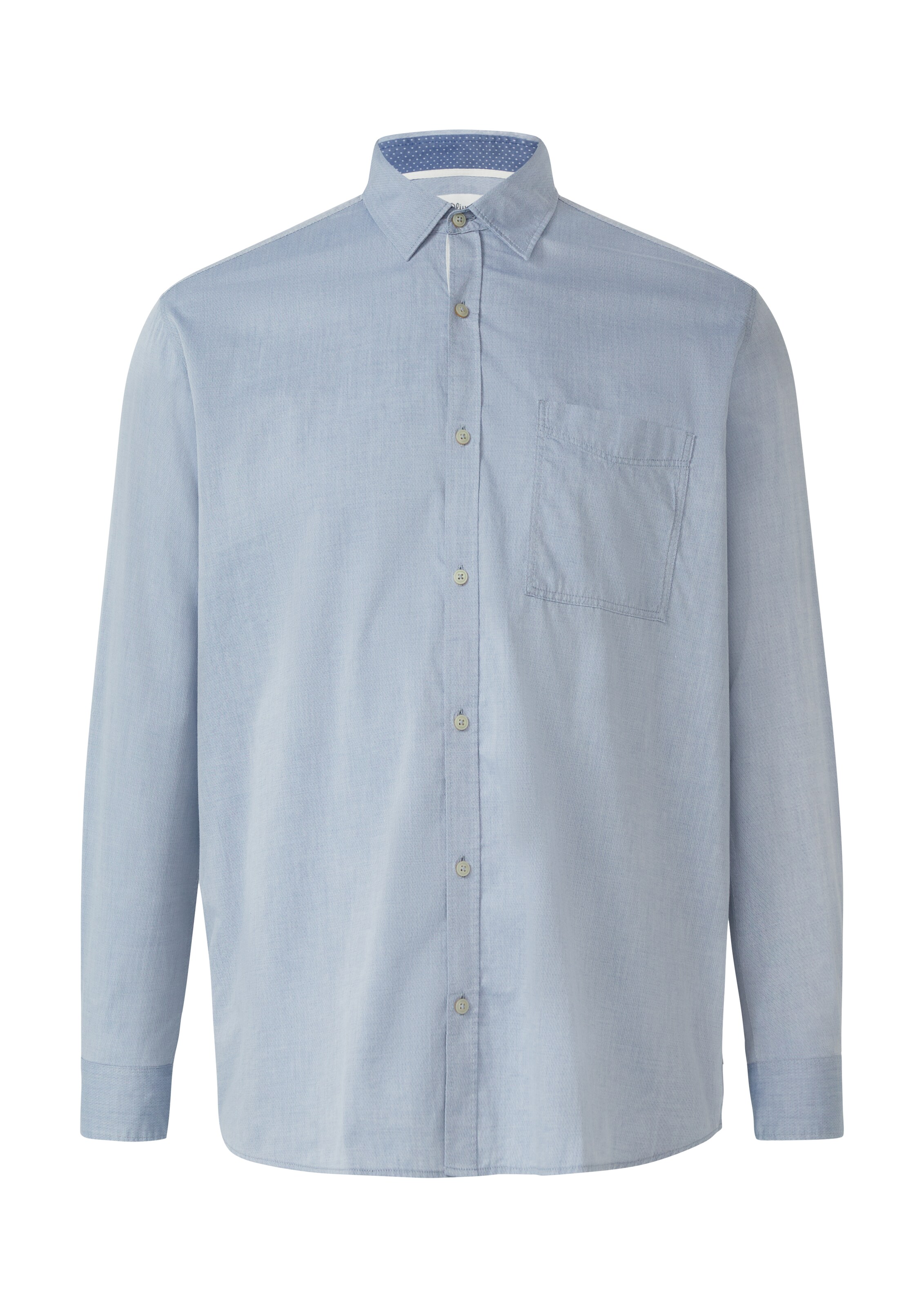 s.Oliver Men Big Sizes Regular Fit Hemd in Blau: Vorderseite