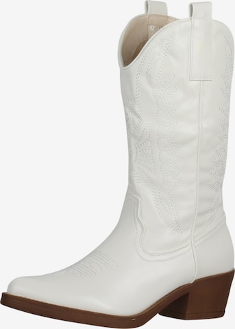 Elara Comwboystøvler i hvid: forside