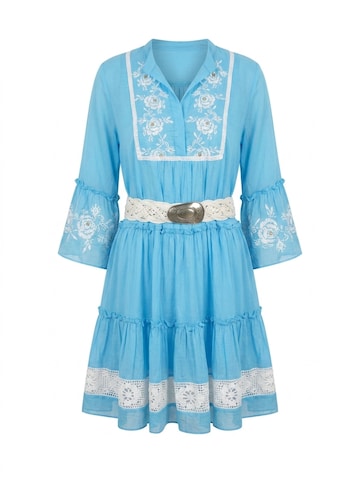 Robe 'Robe Courte Cecilia' Miss June en bleu : devant