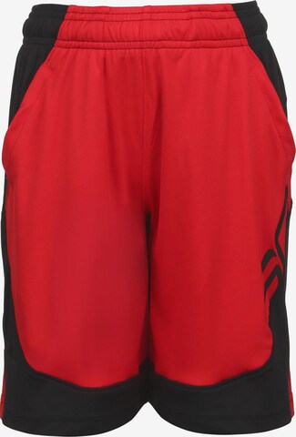 UNDER ARMOUR Workout Pants 'SC30 Baseline' in Red: front