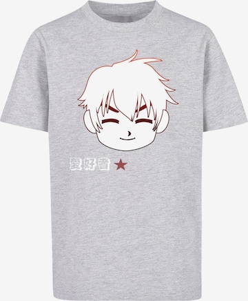 F4NT4STIC Shirt 'Manga Boy Japan' in Grau: predná strana