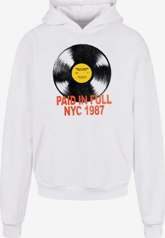 Merchcode Sweatshirt 'Eric B & Rakim - Paid in full NYC 1987' in Wit: voorkant