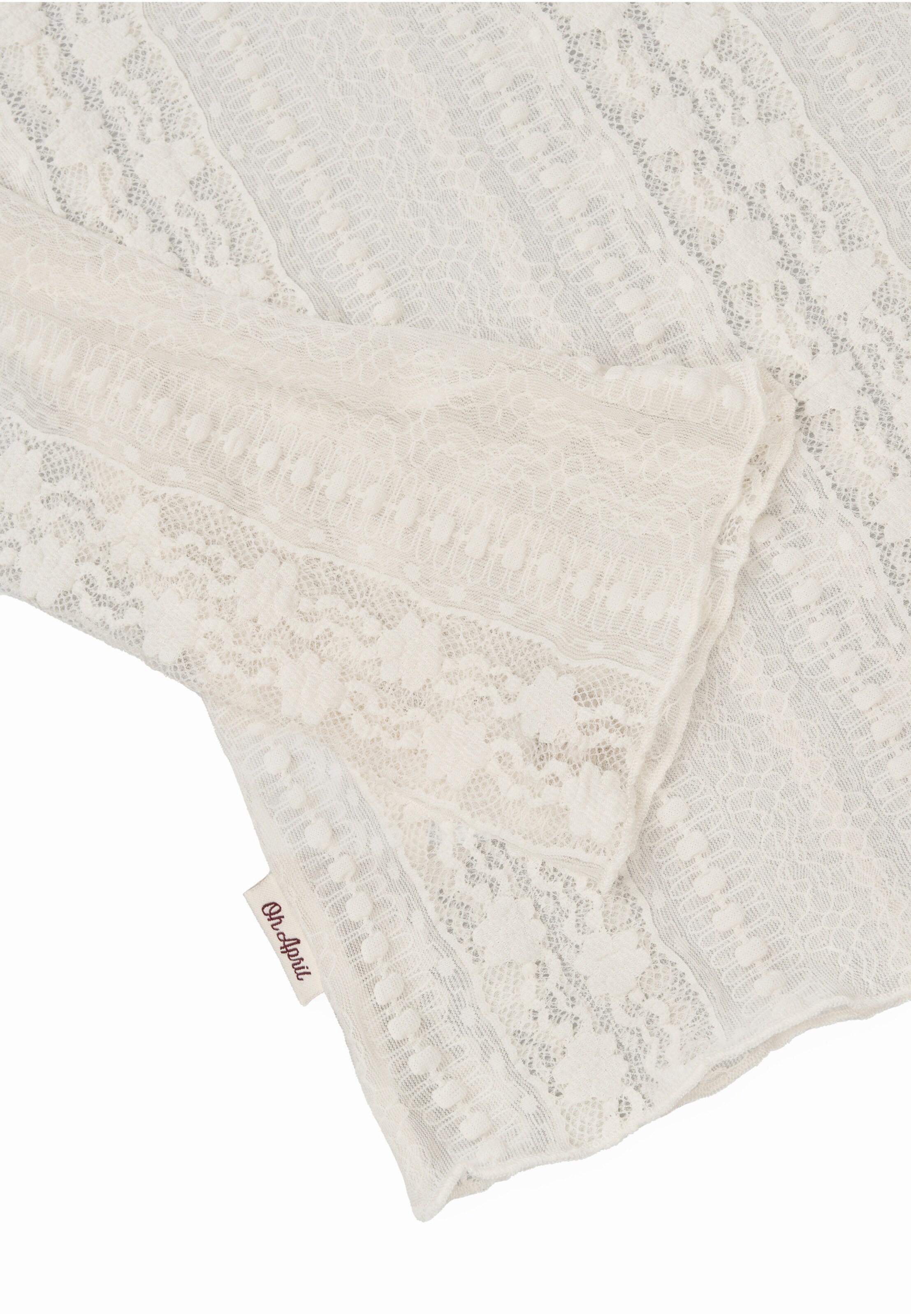 OH APRIL Shirt 'Zahara Lace' in Weiß