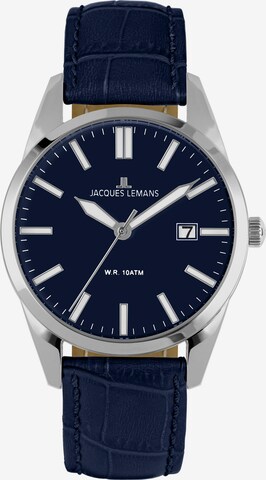 Jacques Lemans Uhr in Blau: predná strana
