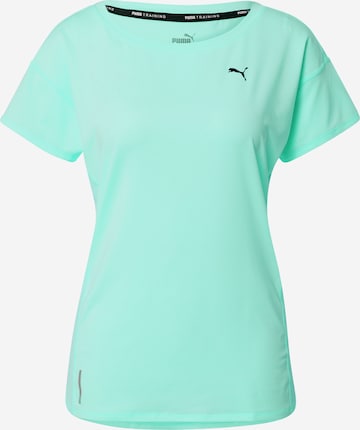 PUMA Funktionsbluse i grøn: forside