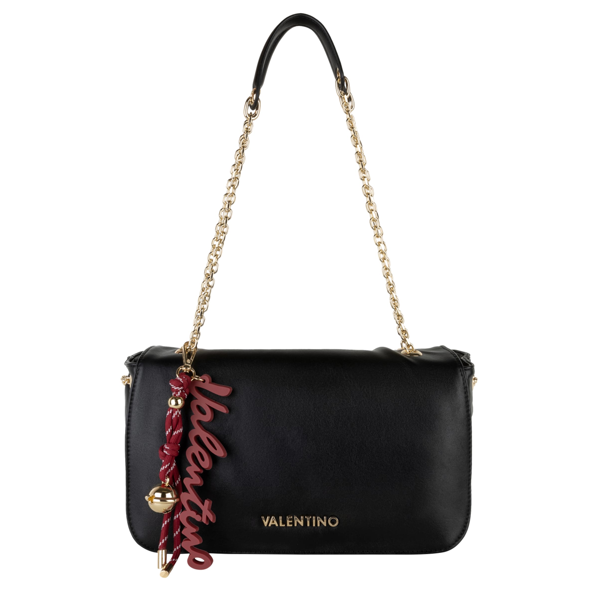 Valentino Bags Schoudertas in Zwart: voorkant