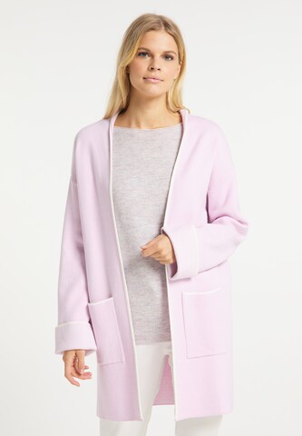 usha WHITE LABEL Knit Cardigan in Pink: front