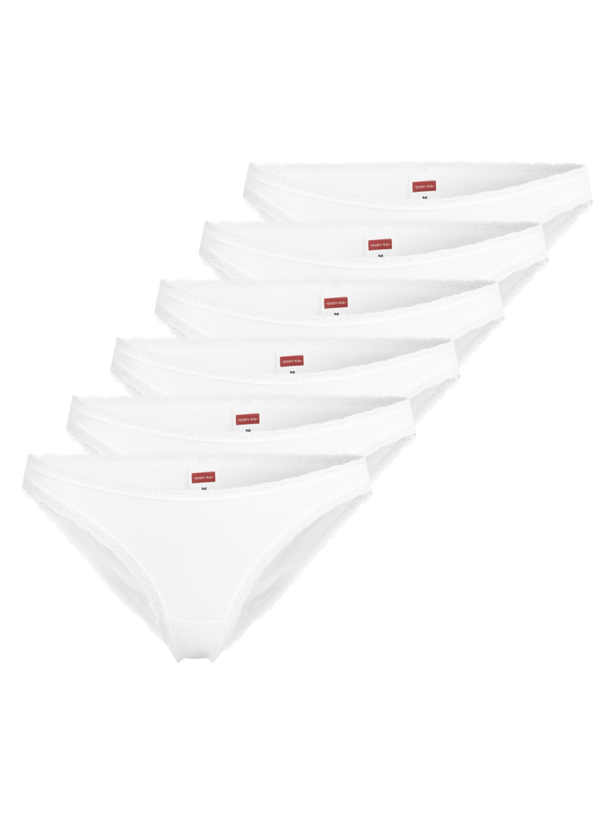 CON-TA Panty 'Modal' in White: front