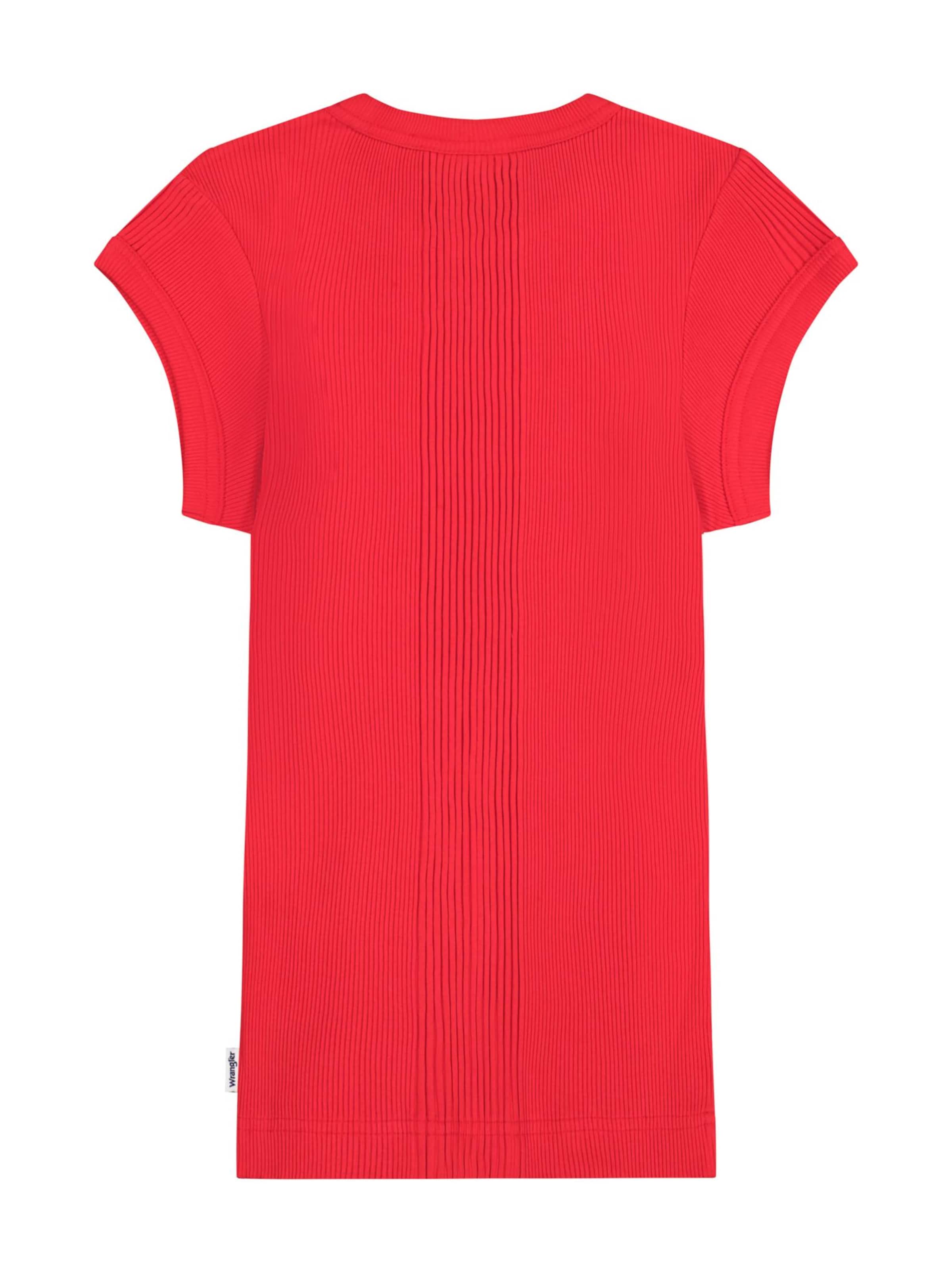 WRANGLER Shirt 'Capped'‌‌ in Rot