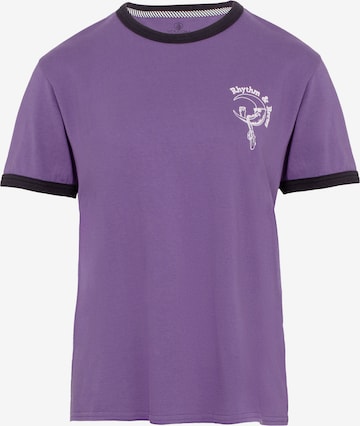 T-shirt 'RINGER' Volcom en violet : devant