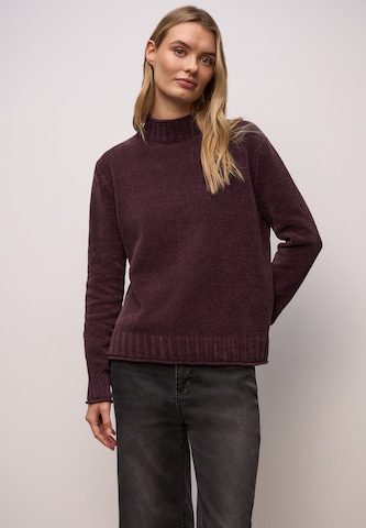 STREET ONE Sweater 'Chenille' in Purple: front