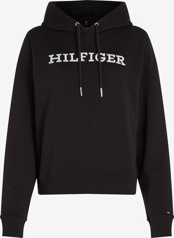 TOMMY HILFIGER Sweatshirt in Black: front