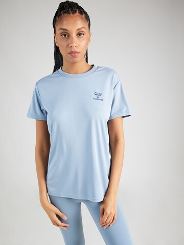 T-shirt fonctionnel 'ACTIVE' Hummel en bleu : devant