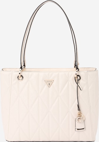 GUESS Nákupní taška 'ALDINA NOEL TOTE' – bílá: přední strana