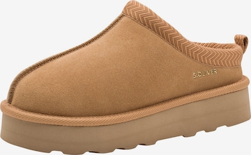 s.Oliver Pantolette in Braun: Vorderseite