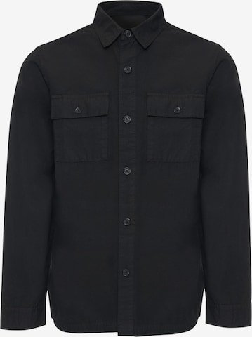 Threadbare Hemdjacke 'Ministry' in Schwarz: Vorderseite