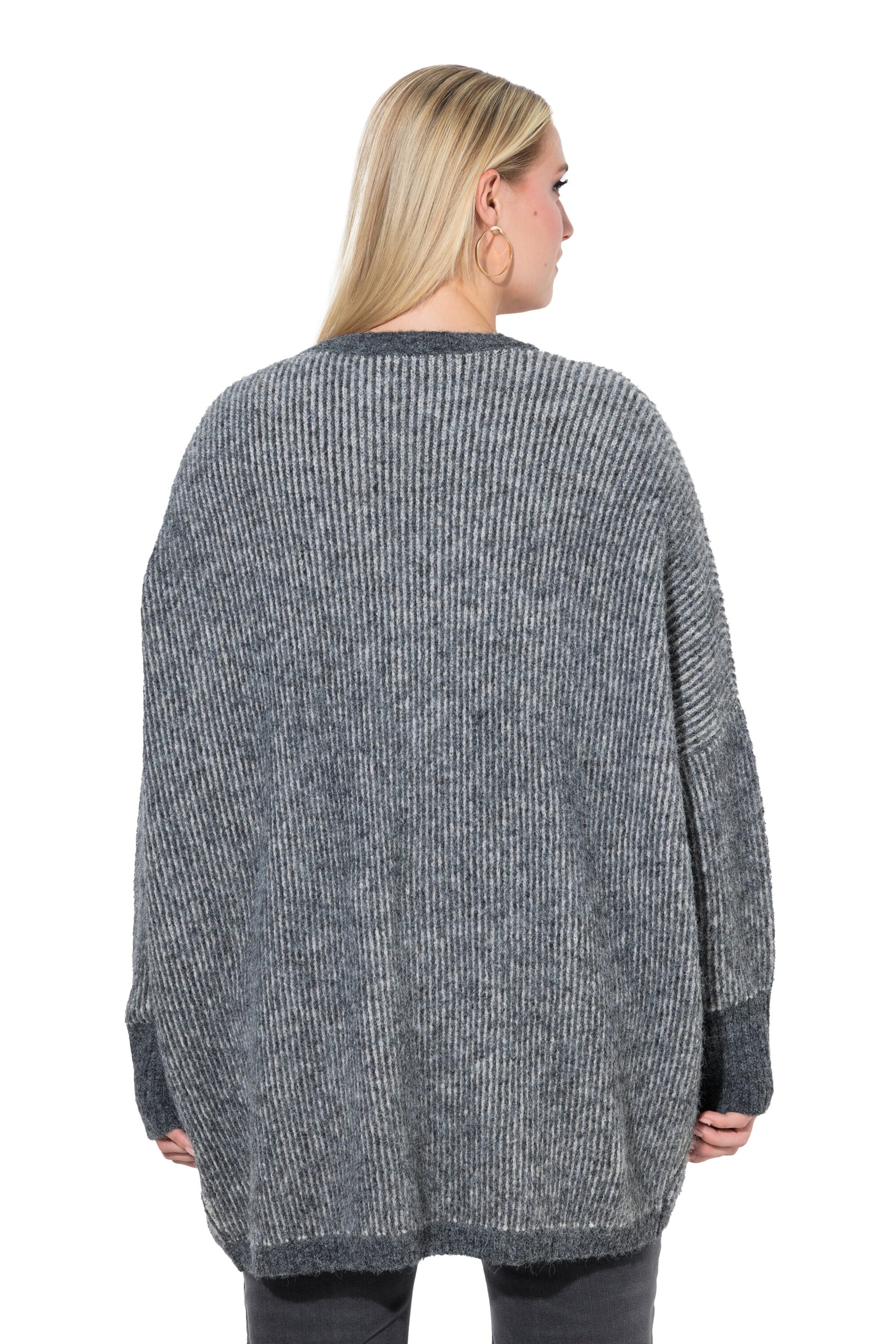 Ulla Popken Knit cardigan in Grey