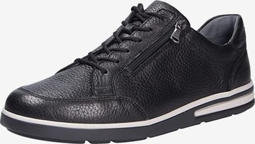 WALDLÄUFER Athletic Lace-Up Shoes in Black: front