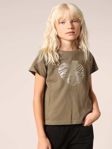 T-Shirt 'LOVERS' Deeluxe en vert : devant
