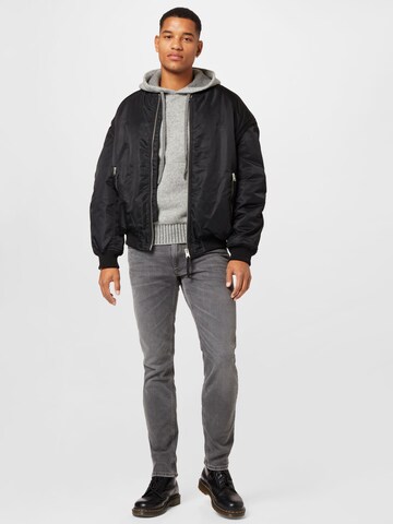 AllSaints - Chaqueta de entretiempo 'AKIO' en negro