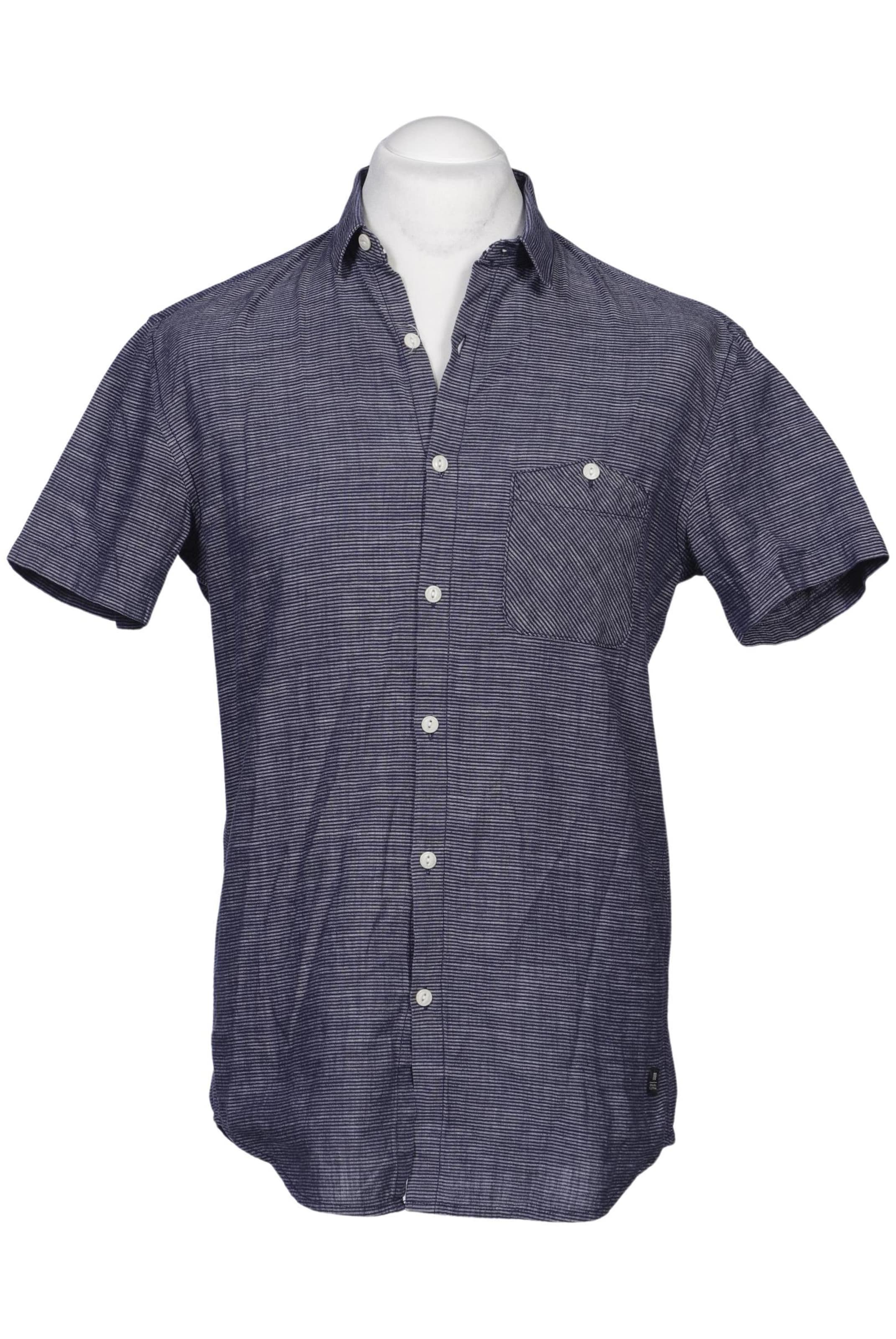 TOM TAILOR DENIM Button Up Shirt in M in Blue: front
