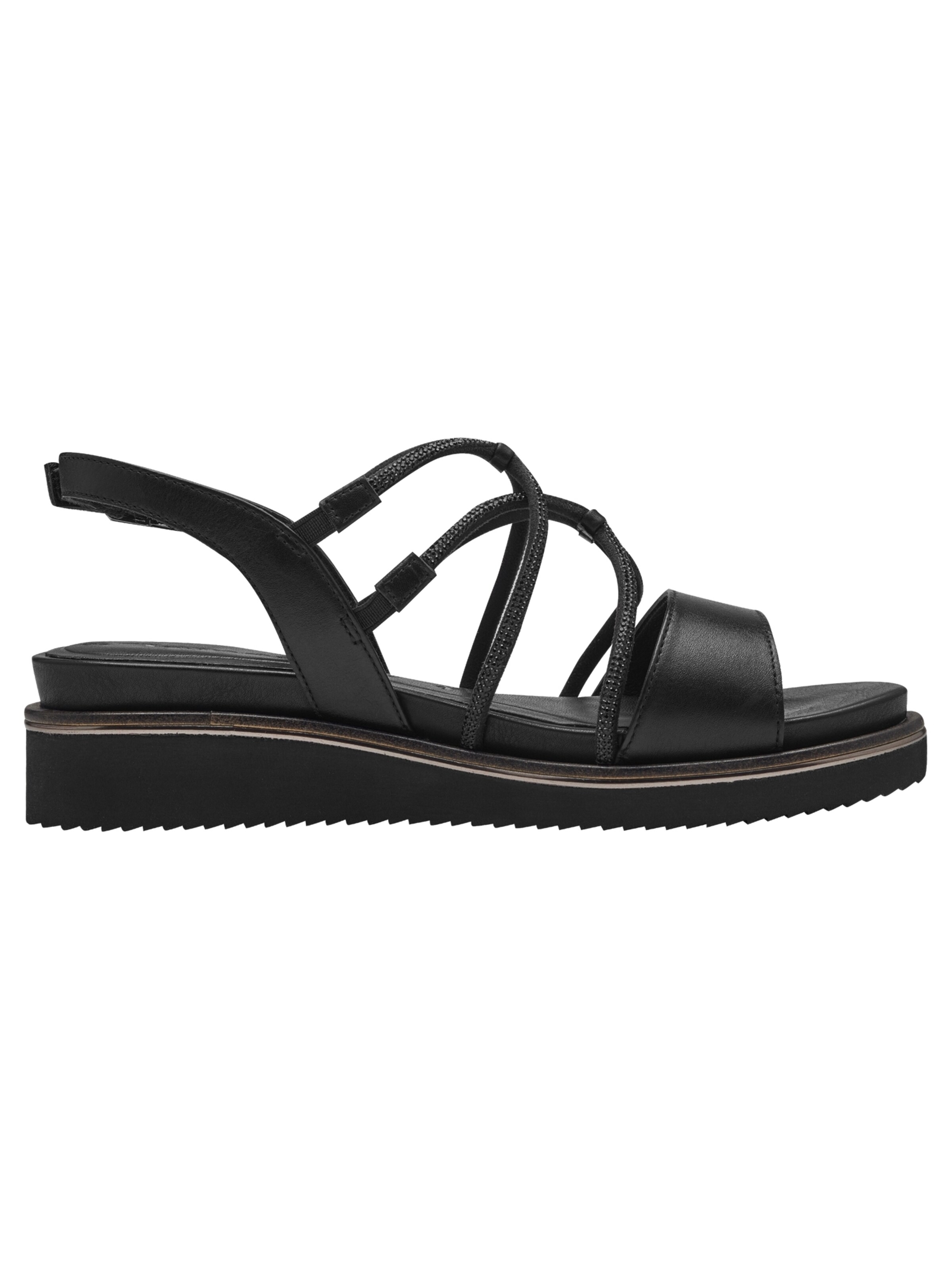 Tamaris Strap sandal in Black