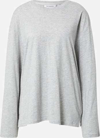 T-shirt 'Smash' WEEKDAY en gris : devant