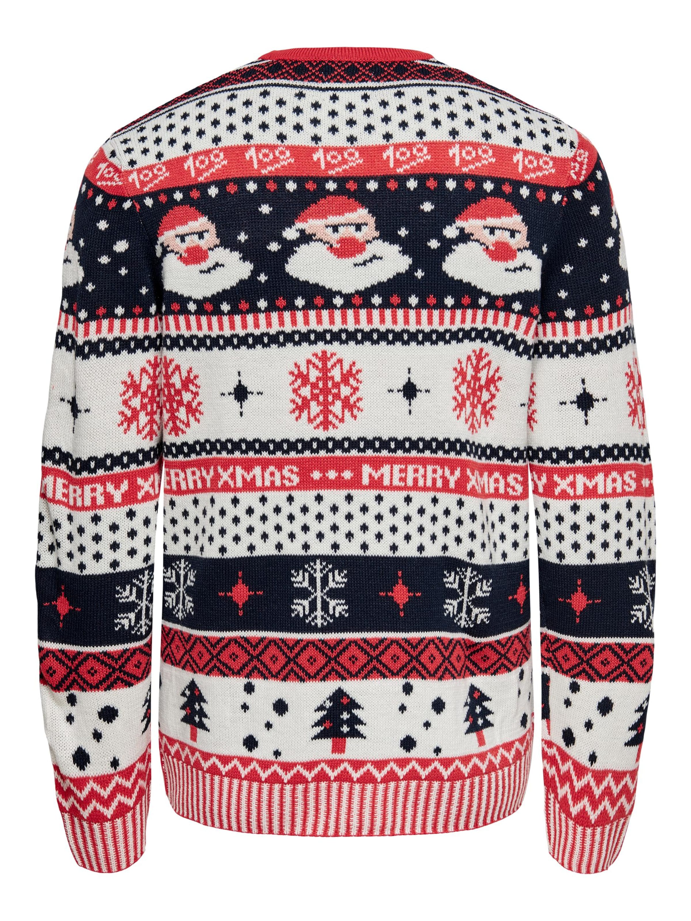 Homme Pull-over X-MAS Only & Sons en Blanc 