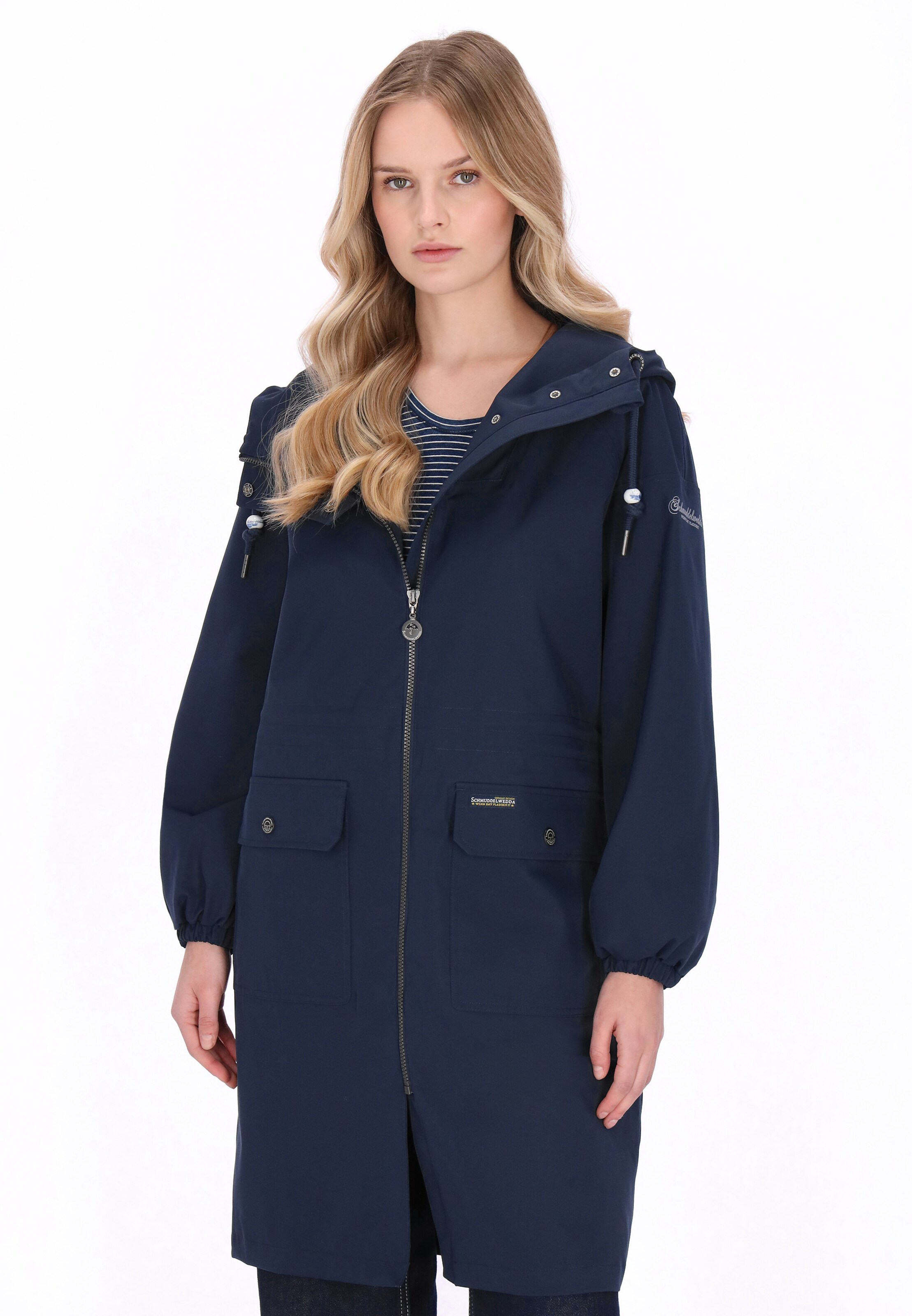 Schmuddelwedda - Abrigo de entretiempo en azul: frente