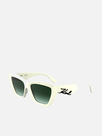 Karl Lagerfeld Sonnenbrille‌‌‌ in Weiß: Vorderseite