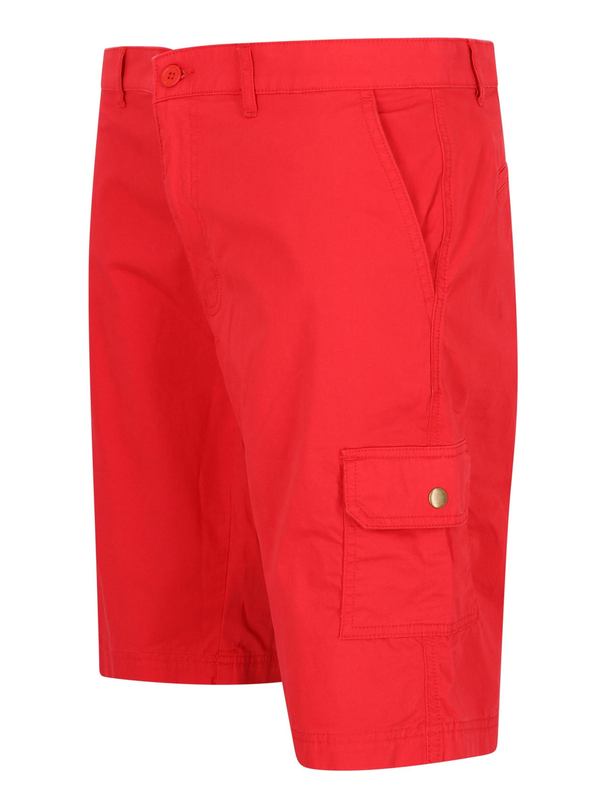 HAJO Regular Hose 'elastische Bermudashort mit Cargotaschen'‌‌‌‌‌‌‌‌ in Rot