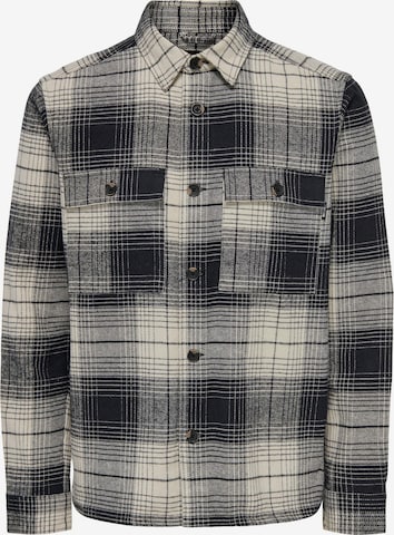 Only & Sons Regular fit Button Up Shirt 'Baz' in Grey: front