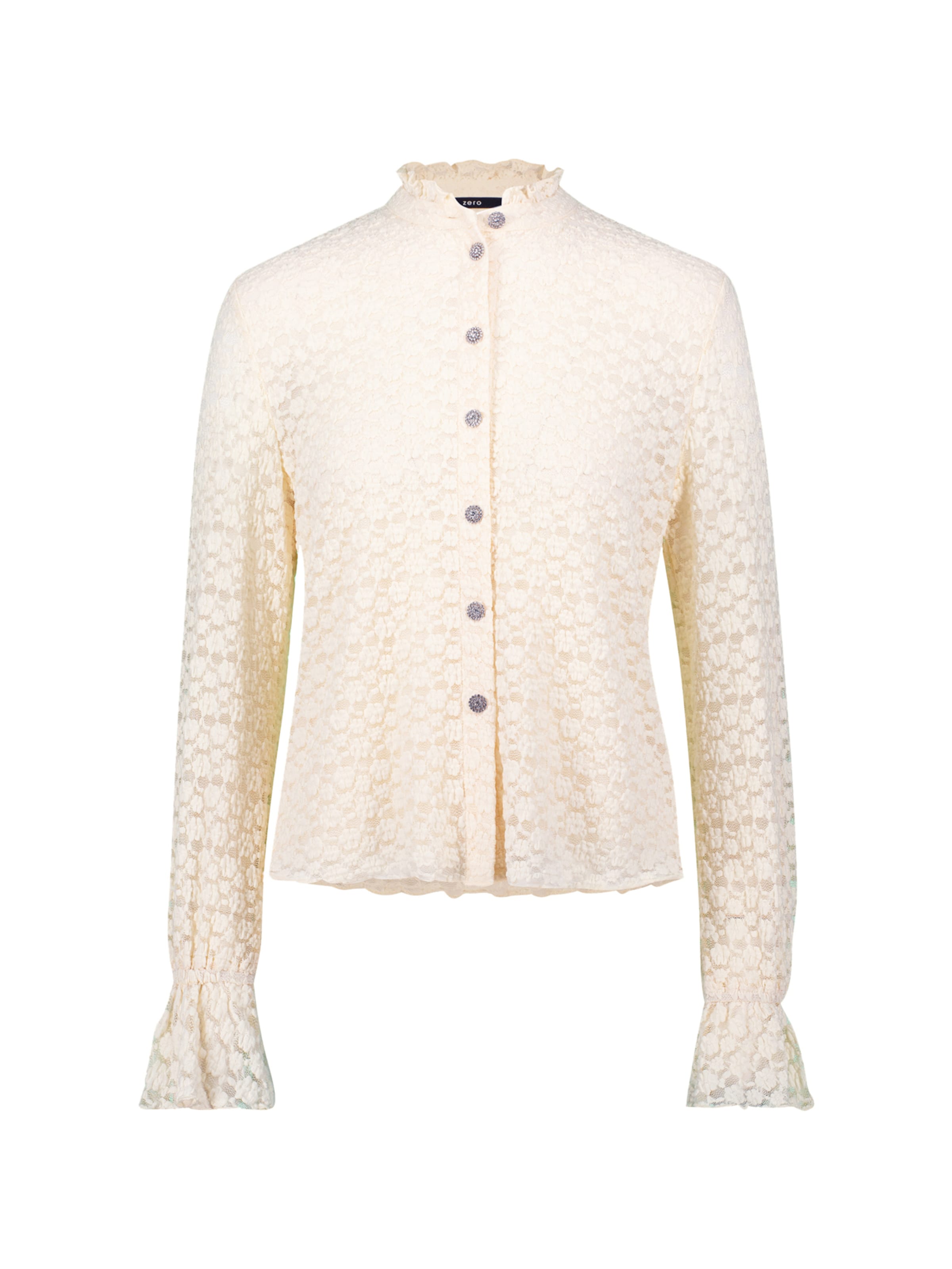 zero Bluse in Beige: Vorderseite