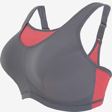 GLAMORISE Bralette Bra in Grey: front