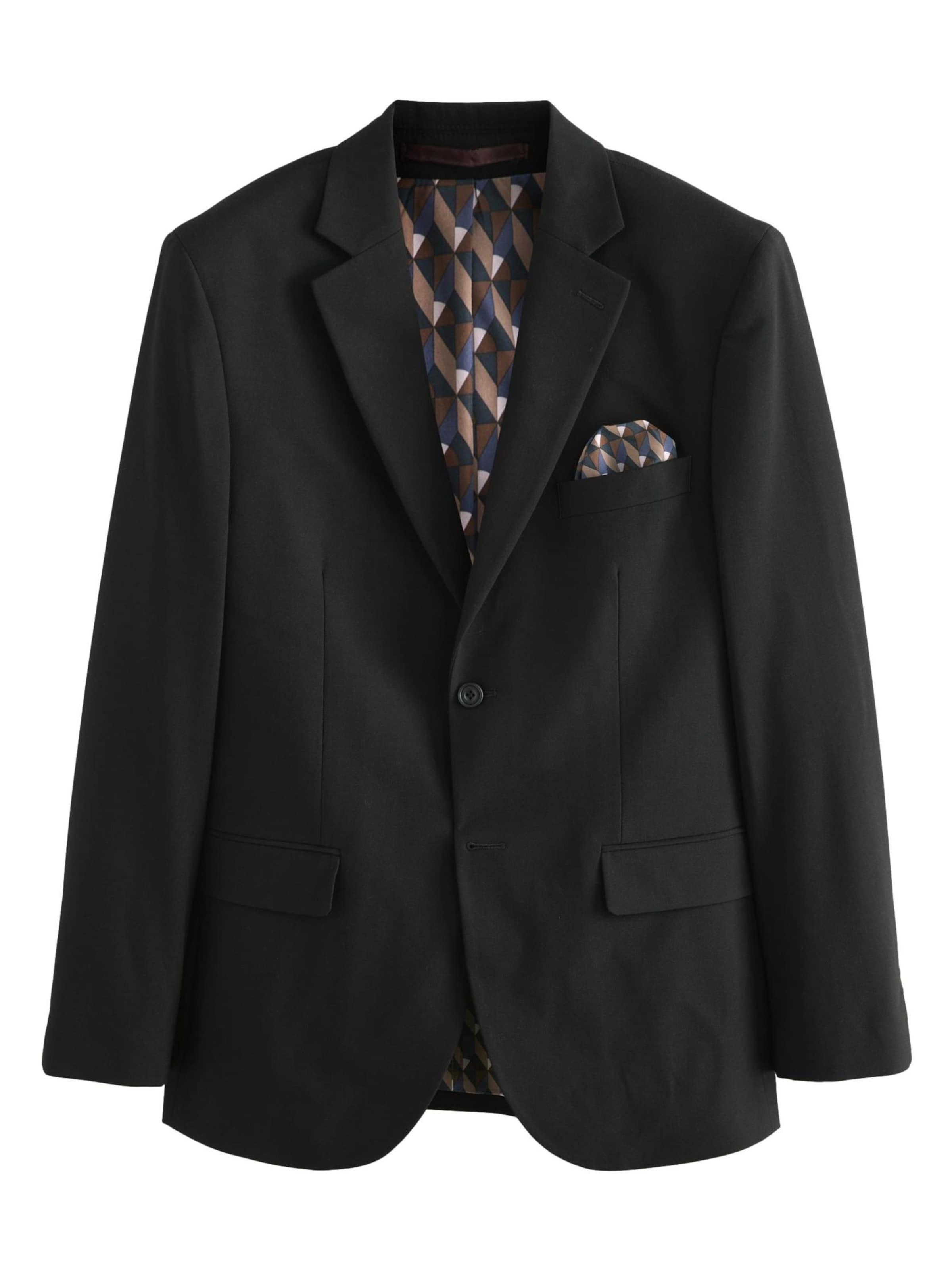 Next Regular Fit Pikkutakki värissä musta: etupuoli